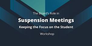 NZSTA The Board's Role in Suspension Meetings Workshop - Dargaville