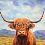 Highland Cow Paint Night