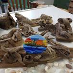 Driftwood Sculpture with Glass Mosaic Insert Workshop