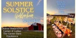 Denver Housewives Summer Solstice Golden Hour Networking Social