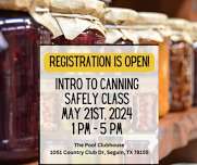 Intro to Canning Safely Class