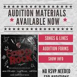 AUDITIONS for SCHOOL OF ROCK!