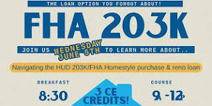 HUD 203K/FHA Homestyle Purchase & Reno