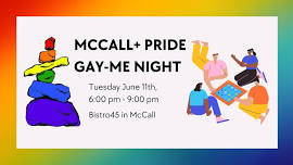 McCall+ Pride Gay-me Night