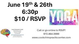 YOGA - JUNE CLASSES - RSVP NOW