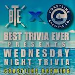 Trivia Night at Coastline Brewing Co. - Westbrook CT - Wednesdays - July 31 2024 - 7pm-9pm