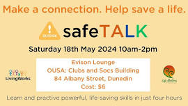 safeTALK Suicide Alertness and Prevention Workshop