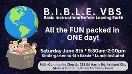 B.I.B.L.E. VBS - ONE DAY EXTRAVAGANZA