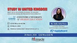 STUDY IN UNITED KINGDOM-Country Manager Bangladesh Coventry University