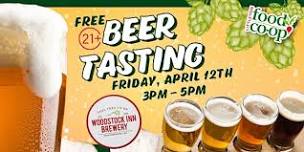 Free 21+ Beer Tasting with Woodstock Inn Brewery