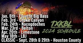 Texas Kayak Bass League Tournament on Lake Limestone