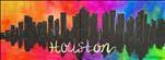 Neon Houston Skyline - BLACK LIGHT NIGHT!