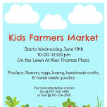 Kids’ Farmer’s Market at Alex Thomas Plaza