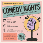 DNA Presents… Comedy Night at Steel Bonnet