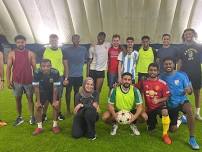 8 v 8 CO- ED pick up soccer game in Ballsports Polson Pier