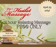 Yeye Healot Massage 1st Anniversary Promo