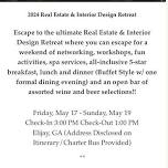 2024 Real Estate   Interior Design Retreat,