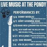 Live Music at The Pondy with The Gerry Goodman Band