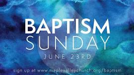 Baptism Sunday