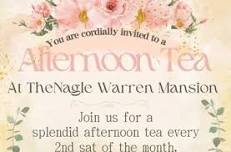 Please join us at The Nagle Warren Mansion Bed and Breakfast for a splendid afternoon tea!