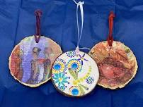 Wood Decoupage Small Hangings