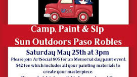 Camp, Paint, & Sip @ Sun Outdoors Paso Robles with ArtSocial 805