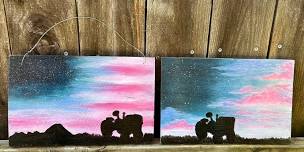 Star-spangled Sunset Sign Paint & Sip