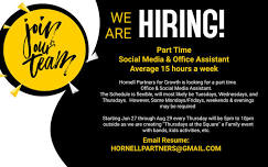 Social Media %26 Office Assistant - Hornell Partners for Growth