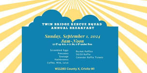 Twin Bridge Rescue Squad Annual Breakfast