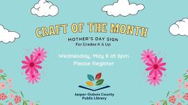 Craft of the Month: Mother's Day Sign