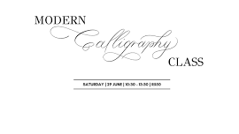 Intro to Modern Calligraphy