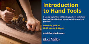 Lee Valley Tools Winnipeg Store - Introduction to Hand Tools