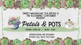 Petals & Pots at Sweet Magnolias Tea Bistro with The Blooming Container