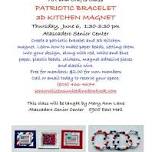 Art and Crafts: Patriotic Bracelet and 3D Kitchen Magnet