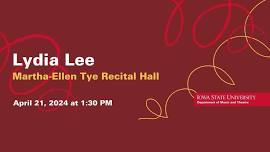 Lydia Lee Senior Recital