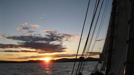 Full Moon Sail on the Schooner Olad