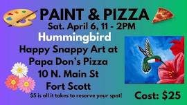 Hummingbird Paint & Pizza