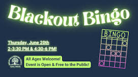 Blackout Glow-in-the-Dark Bingo (All Ages)