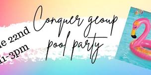 Conquer pool party