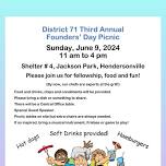 District 71 Founders’ Day Picnic