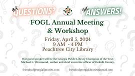 Friends of Georgia Libraries Annual Meeting and Workshop