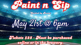 ⚾️ Baseball Paint n Sip at Indio Brewing 