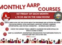 Monthly AARP Courses