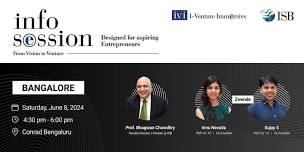 I-Venture Immersive (ivi) Info Session in Bangalore - June 8, 2024