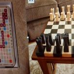 Chess at 12PM and Scrabble at 1PM