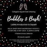 Ladies Introduction to Squash ~ Bubbles & Bash ~ Week 1