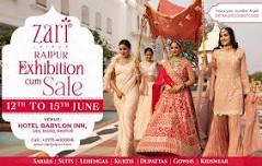 Zari Jaipur Luxury Women's Wear Exhibition | Raipur | 12th-15th June | Hotel Babylon Inn