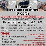 1st Annual Poker Run for ODCHS