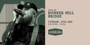 KALONA, IA - Aaron Simmons at Bunker Mill Bridge