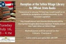 Reception at the Tellico Village Library for Official State Books